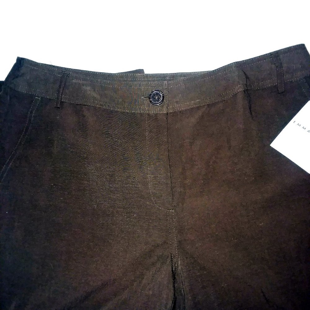 Emma James Lightweight Brown Pants 12R NWT